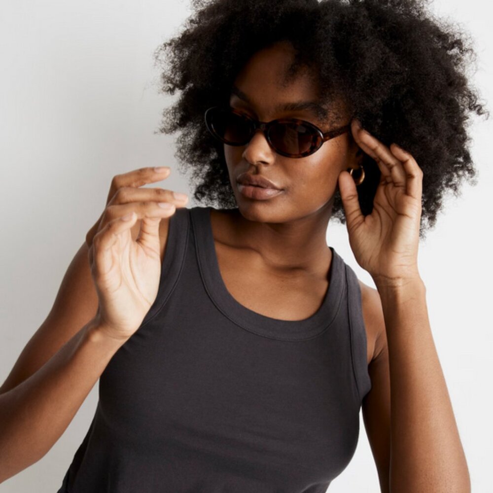 EUC Madewell Russell Oval Sunglasses